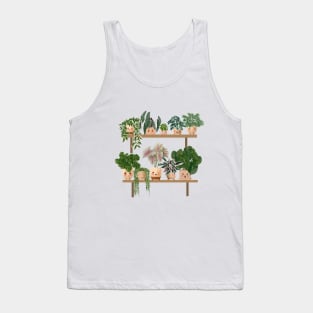 Happy Plants On A Shelf Tank Top